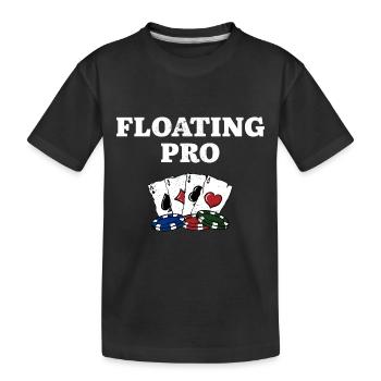 Floating Pro Poker Casino Poker Joueur de jeu - T-shirt bio Premium Enfant - noir - Devant