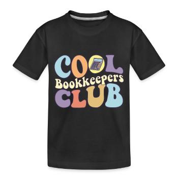 Cool Bookkeeper Club CPA Certified Public - Kinder Premium Bio T-Shirt - Schwarz - Vorne