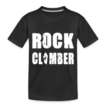 Rock Climber - Kinder Premium Bio T-Shirt - Schwarz - Vorne