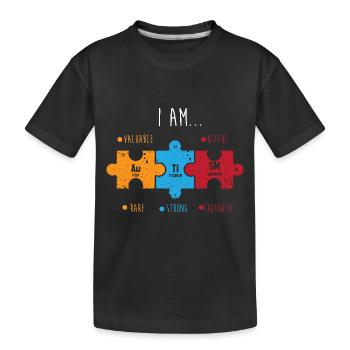Periodic table - Kids' Premium Organic T-Shirt - black - Front