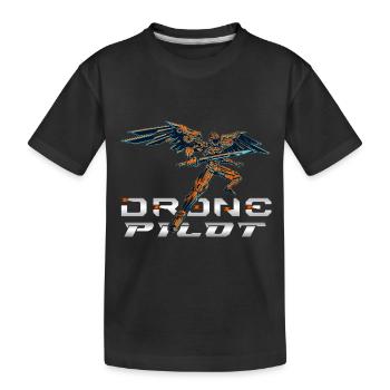 Drone Drones Drone Flight Drone Pilot - T-shirt bio Premium Enfant - noir - Devant