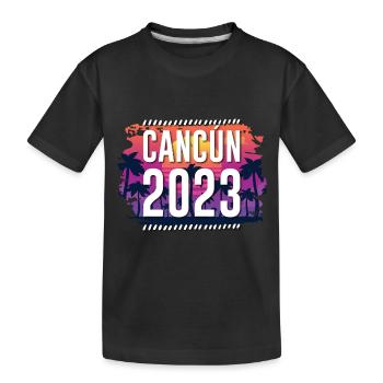 Cancun 2023 - Kinder Premium Bio T-Shirt - Schwarz - Vorne