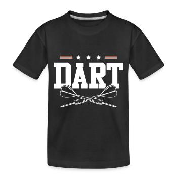 Darts Darts - Kids' Premium Organic T-Shirt - black - Front