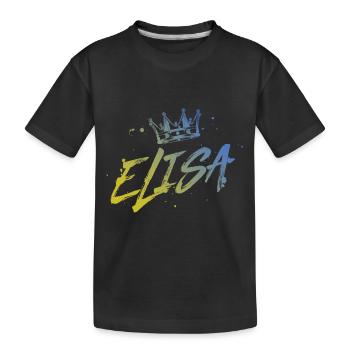 TEST ELISA - T-shirt bio Premium Enfant - noir - Devant