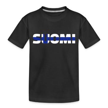 Finnland - Kinder Premium Bio T-Shirt - Schwarz - Vorne