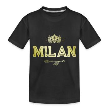 Kite - Kids' Premium Organic T-Shirt - black - Front