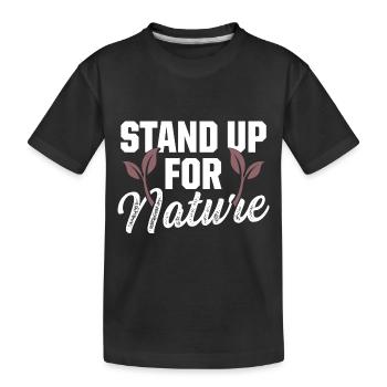 nature protection de l’environnement - T-shirt bio Premium Enfant - noir - Devant