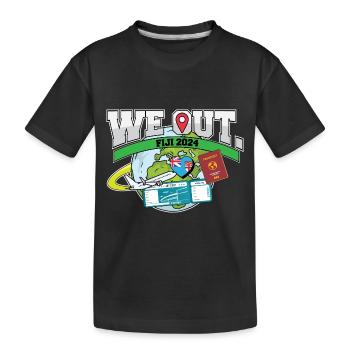Nous voyageons aux Fidji en famille - T-shirt bio Premium Enfant - noir - Devant