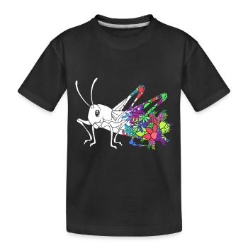 Sauterelle - T-shirt bio Premium Enfant - noir - Devant