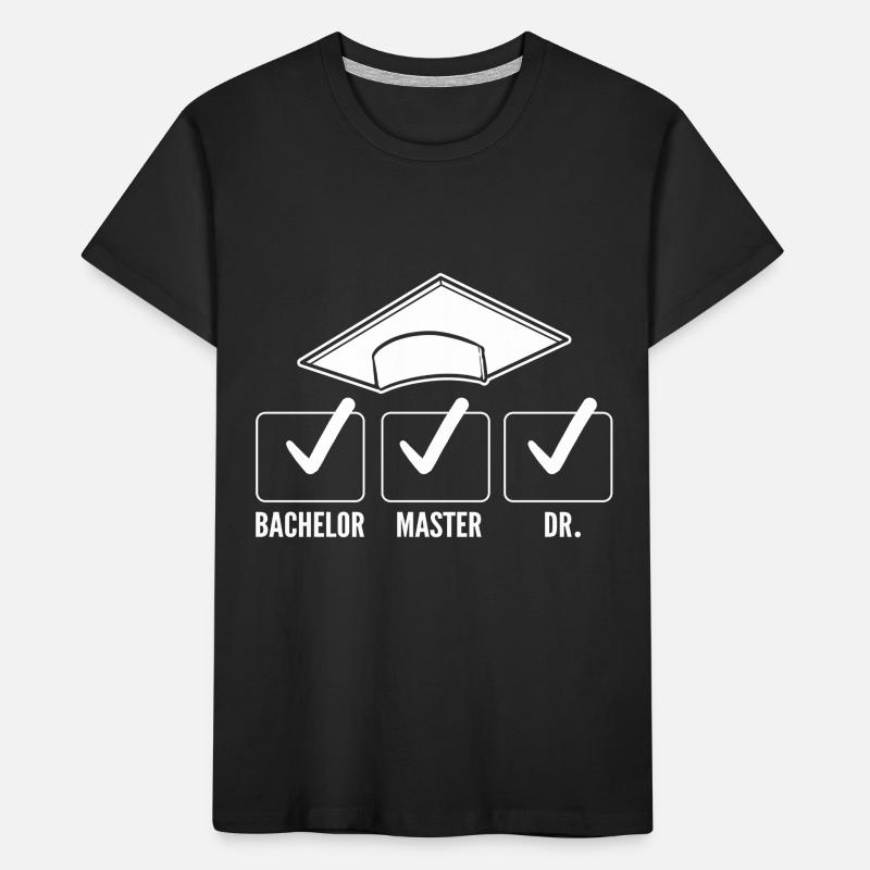 Master Studium Abschlussfeier Bachelor Kinder Premium Bio T-Shirt