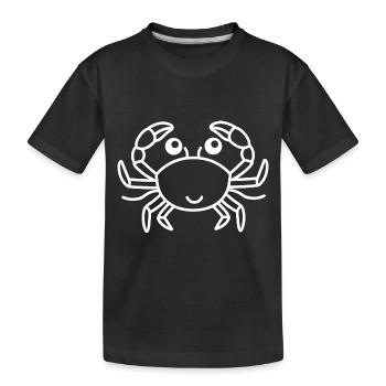 Krebs - Kinder Premium Bio T-Shirt - Schwarz - Vorne