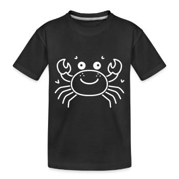 Krebs - Kinder Premium Bio T-Shirt - Schwarz - Vorne