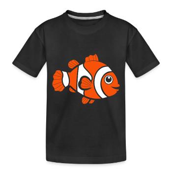 Poisson clown - T-shirt bio Premium Enfant - noir - Devant