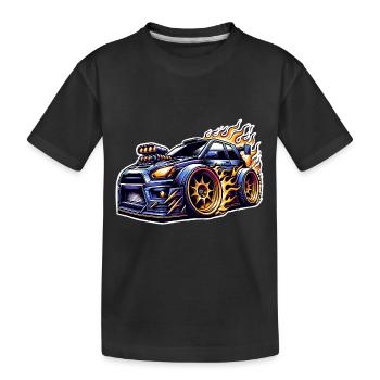 Voiture de sport tuning voiture - T-shirt bio Premium Enfant - noir - Devant