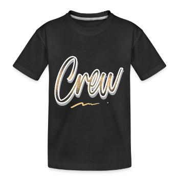 Crew - Kinder Premium Bio T-Shirt - Schwarz - Vorne