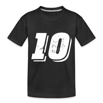 Symbole de 10 chiffres - T-shirt bio Premium Enfant - noir - Devant
