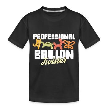Ballon professionnel Animal Twister Circus - T-shirt bio Premium Enfant - noir - Devant