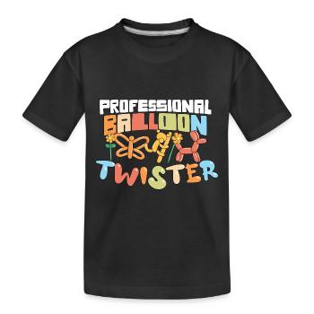 Ballon professionnel Animal Twister Circus - T-shirt bio Premium Enfant - noir - Devant