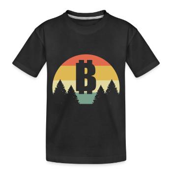 Le bitcoin - T-shirt bio Premium Enfant - noir - Devant