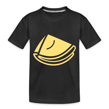 crêpe - T-shirt bio Premium Enfant - noir - Devant