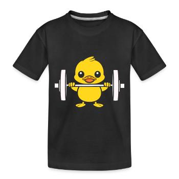musculation - T-shirt bio Premium Enfant - noir - Devant