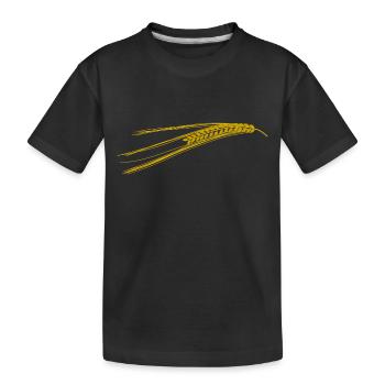 getreide corn cereal wheat weizen veggie gemuese v - T-shirt bio Premium Enfant - noir - Devant