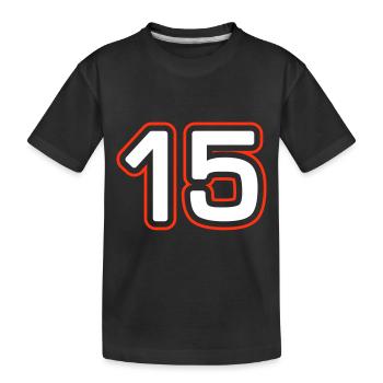 Symbole de 15 chiffres - T-shirt bio Premium Enfant - noir - Devant