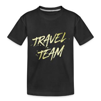 Travel Team - Kinder Premium Bio T-Shirt - Schwarz - Vorne