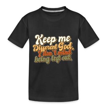 Croyant chrétien catholique garde-moi différent Dieu - T-shirt bio Premium Enfant - noir - Devant