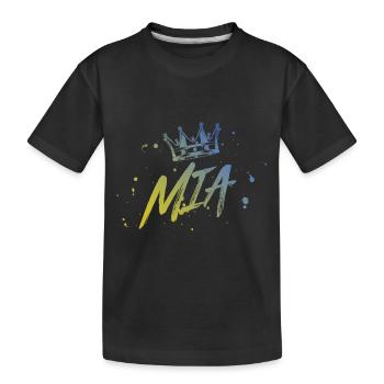 Mia - Kinder Premium Bio T-Shirt - Schwarz - Vorne