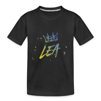 Lea - Kinder Premium Bio T-Shirt - Schwarz - Vorne