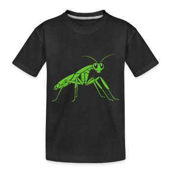 Mante religieuse - T-shirt bio Premium Enfant - noir - Devant