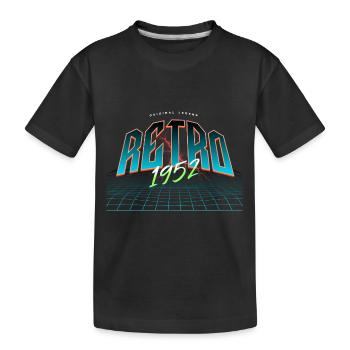 1952 Geburtsjahr Baujahr Geburtstag - Kinder Premium Bio T-Shirt - Schwarz - Vorne