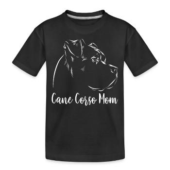 Cane Corso Mom - Dog Fan - Kids' Premium Organic T-Shirt - black - Front