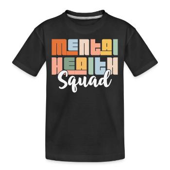 Mental Health Squad - Kinder Premium Bio T-Shirt - Schwarz - Vorne