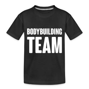 Équipe de musculation - T-shirt bio Premium Enfant - noir - Devant