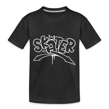 Skater Graffiti Skateboard - T-shirt bio Premium Enfant - noir - Devant