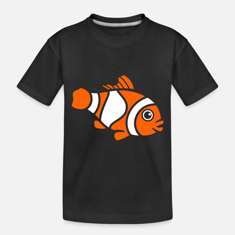 Clownfisch - Kinder Premium Bio T-Shirt - Schwarz
