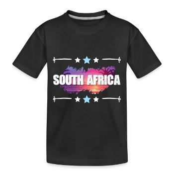 Afrique du Sud - T-shirt bio Premium Enfant - noir - Devant
