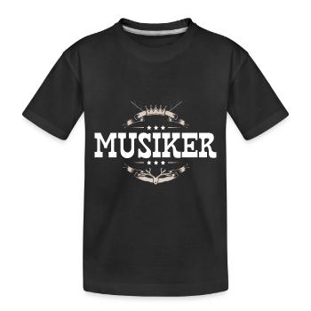 Musiker Beruf - Kinder Premium Bio T-Shirt - Schwarz - Vorne