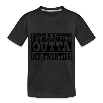 1993 1994 Straight Outta My Twenties 30e - T-shirt bio Premium Enfant - noir - Devant