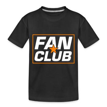 Fan Club - Kinder Premium Bio T-Shirt - Schwarz - Vorne