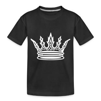Crown Royal Symbol - Kids' Premium Organic T-Shirt - black - Front