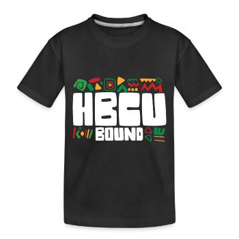HBCU Bound Student Historically Black College - Kids' Premium Organic T-Shirt - black - Front