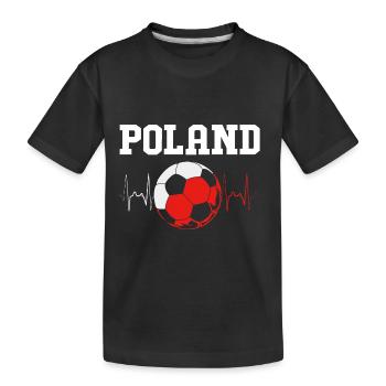 Poland Polish - Kids' Premium Organic T-Shirt - black - Front