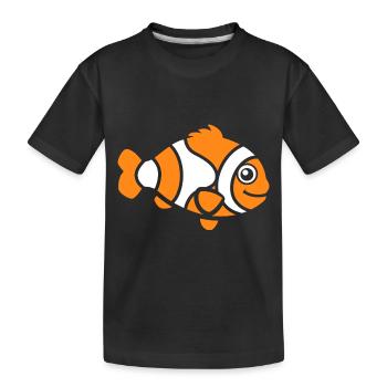 Poisson clown - T-shirt bio Premium Enfant - noir - Devant