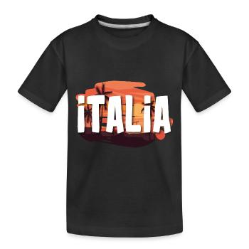 Italia - Kids' Premium Organic T-Shirt - black - Front