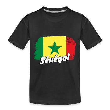 Sénégal - T-shirt bio Premium Enfant - noir - Devant