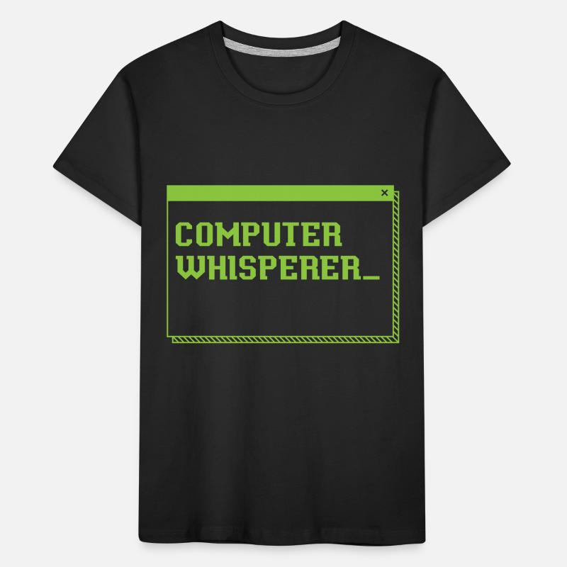 Computer Whisperer Information Technology Kinder Premium Bio T-Shirt