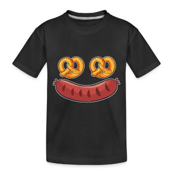 bretzel - T-shirt bio Premium Enfant - noir - Devant